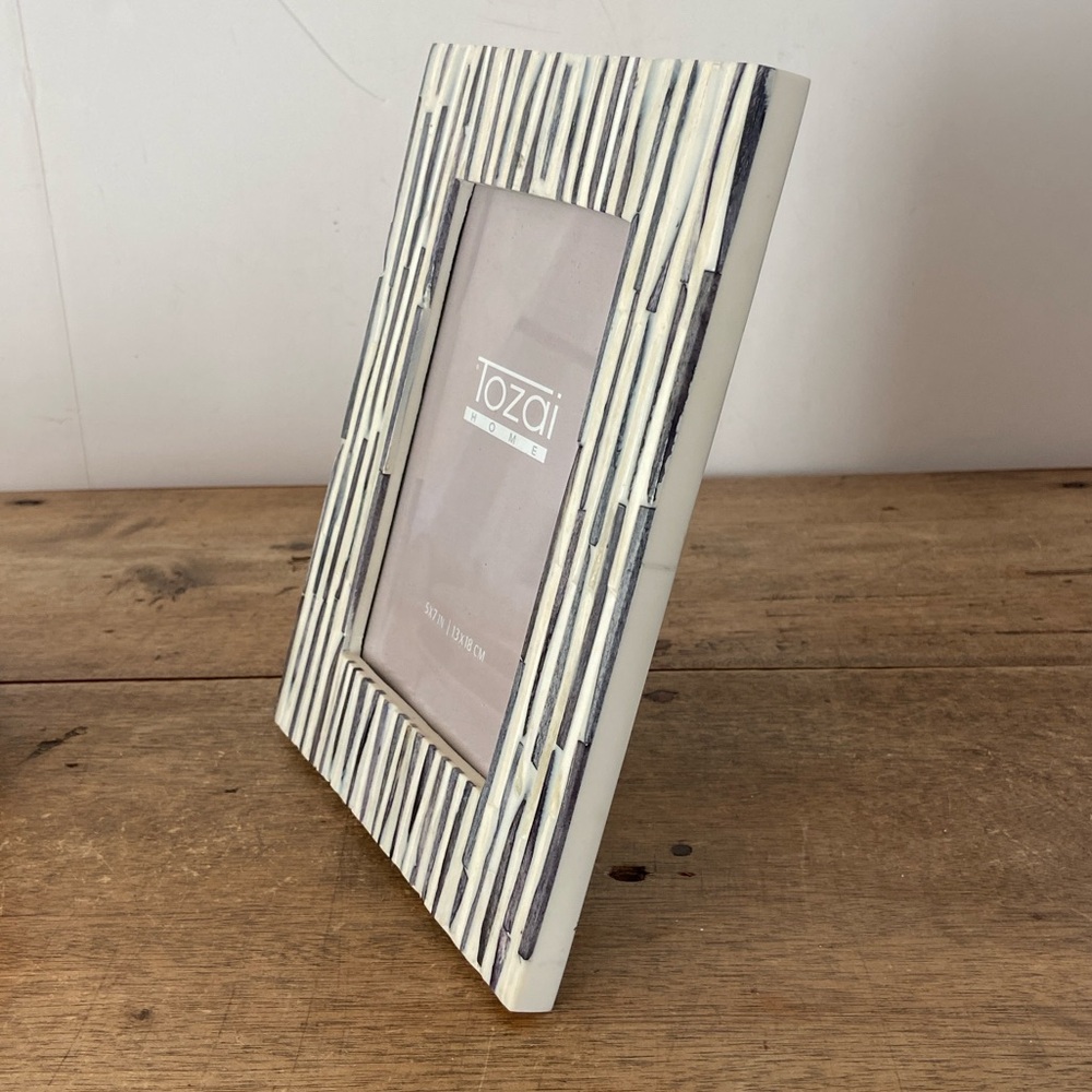 Tozai Grey Stripes Photo Frame - Picture 6 of 10